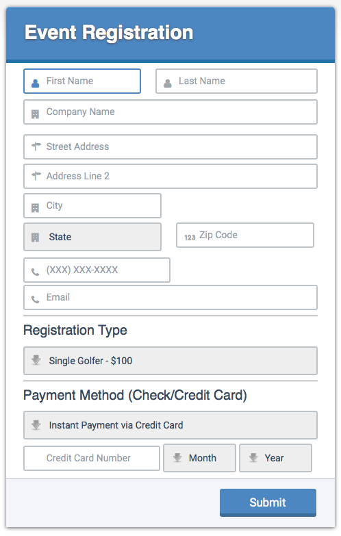 Golf Registration Golf Registration